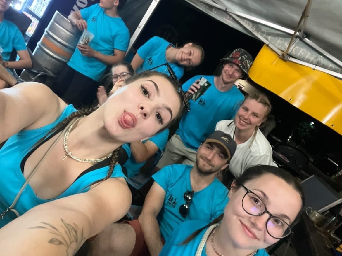 Skupinové selfie týmu BOROfestu